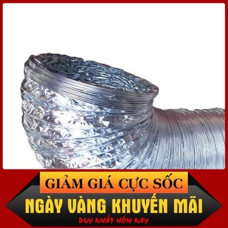 Phi 100mm (Lắp vừa ống 90)-Ống bạc thông gió, máy hút mùi dài 1m - 8m