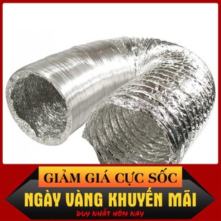 Phi 100mm (Lắp vừa ống 90)-Ống bạc thông gió, máy hút mùi dài 1m - 8m