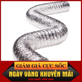 Phi 100mm (Lắp vừa ống 90)-Ống bạc thông gió, máy hút mùi dài 1m - 8m