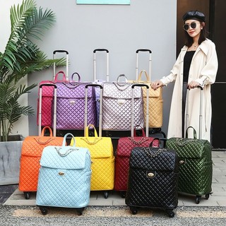 Vali nữ lưới xe đẩy màu đỏ túi đa năng bánh xe 20 inch lên máy bay xách tay đi công tác ngắn vali nhỏ màu đỏ câm