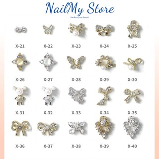 Charm nail, phụ kiện trang trí móng tay đính đá