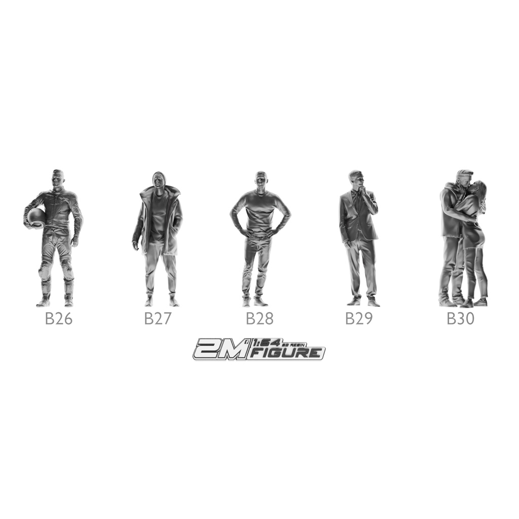 MÔ HÌNH FIGURE 1/64 MÃ SỐ 16 - 30 PHÔI CHƯA SƠN