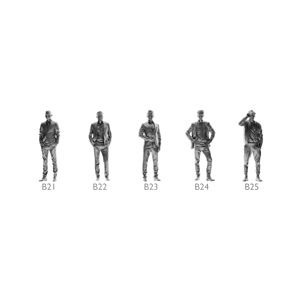 MÔ HÌNH FIGURE 1/64 MÃ SỐ 16 - 30 PHÔI CHƯA SƠN