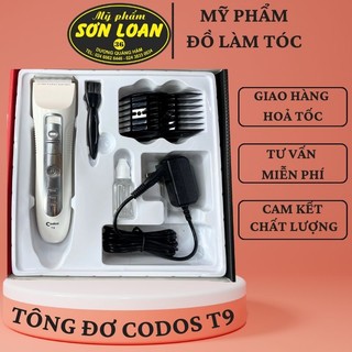 Tông đơ cắt tóc Codos T9 chuyên nghiệp, gia đình, trẻ em đủ phụ kiện máy. Tông T9