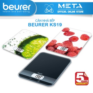Cân tiểu ly điện tử nhà bếp beurer ks19 | định lượng 1g – 5kg, có khoảng bù nhiệt, độ chính xác cao