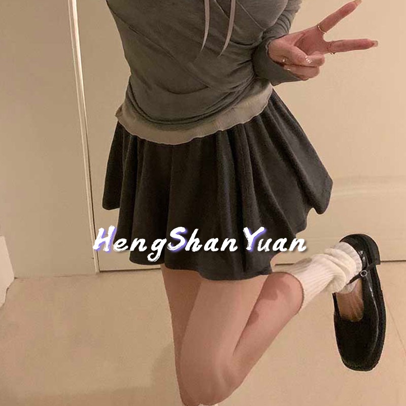 Chân Váy Dài Dáng Chữ a Phong Cách retro Cho Nữ