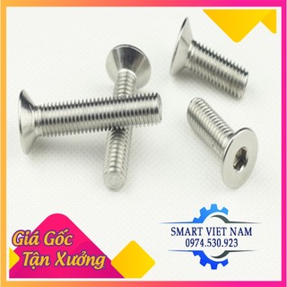 Bulong inox M3 lục giác chìm đầu bằng,Combo 500 Chiếc