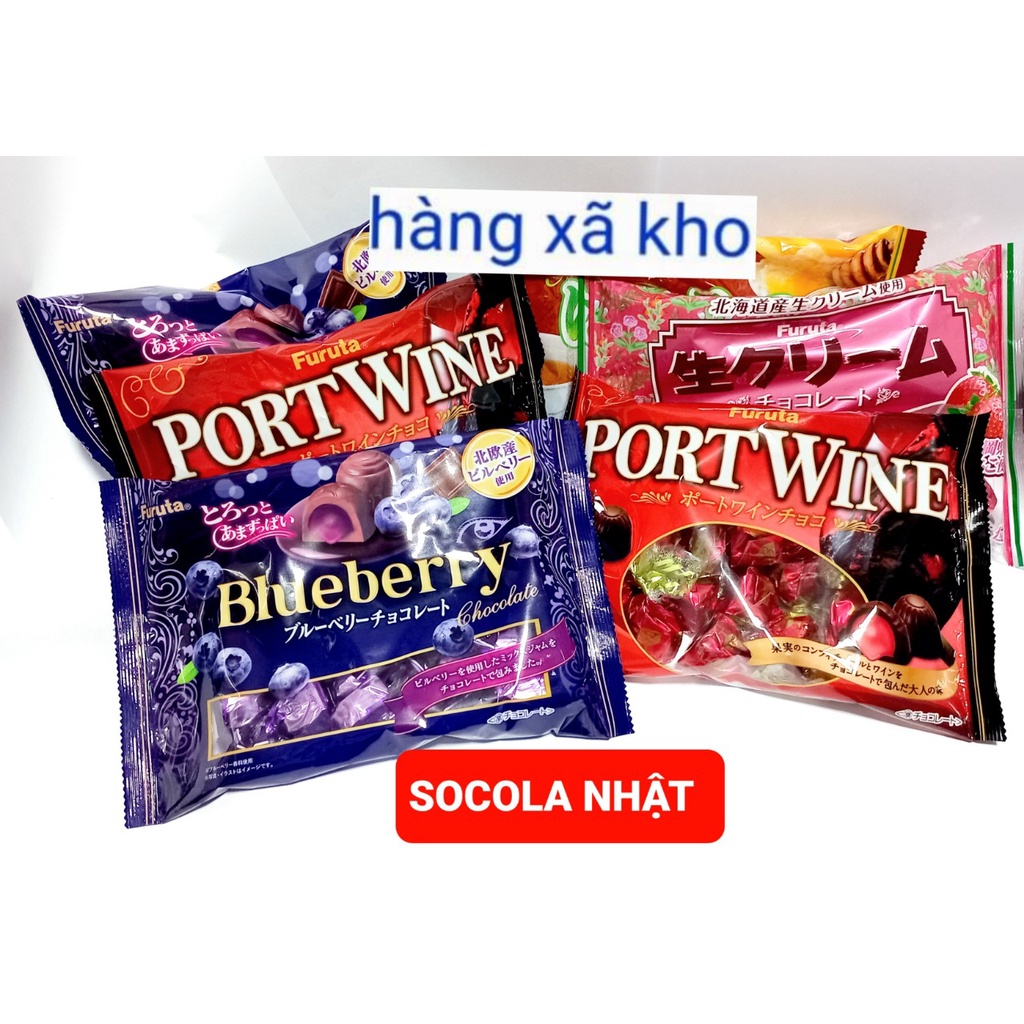 FURUTA- socola nhân trái cây, hsd: 9/2023 ( nhật)- 155gr