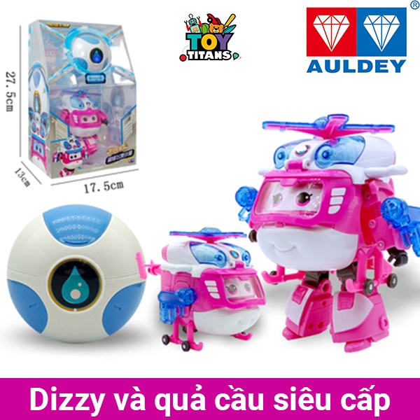 Đội bay siêu đẳng SUPERWINGS - Zett, Astra, Dizzy, Donnie, Paul và quả cầu siêu cấp - Cỡ Vừa
