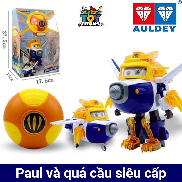 Đội bay siêu đẳng SUPERWINGS - Zett, Astra, Dizzy, Donnie, Paul và quả cầu siêu cấp - Cỡ Vừa