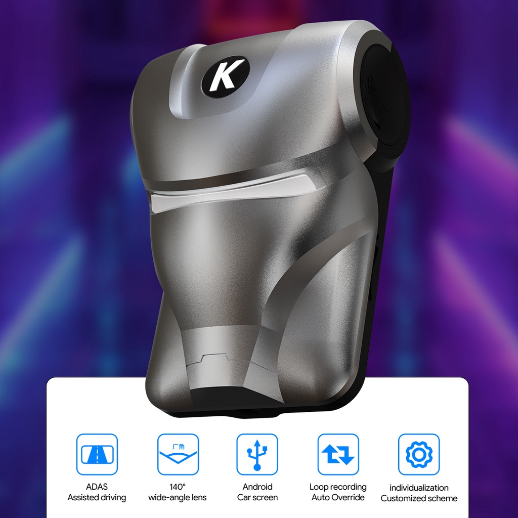 Camera Hành Trình K2 Cổng USB Cao Cấp Tích Hợp Màn Hình Android Có ADAS GPS cam siêu nét quay đêm tốt