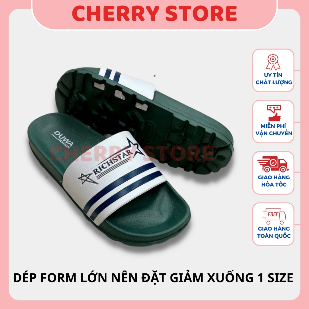 Dép nam quai ngang in chữ phối màu đẹp mắt chất liệu nhựa EVA siu nhẹ đế chống trơn đi được trời mưa size 36 đến 42