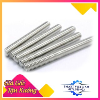 Thanh ren,ty ren inox M10,M12,M14 tiêu chuẩn 1m