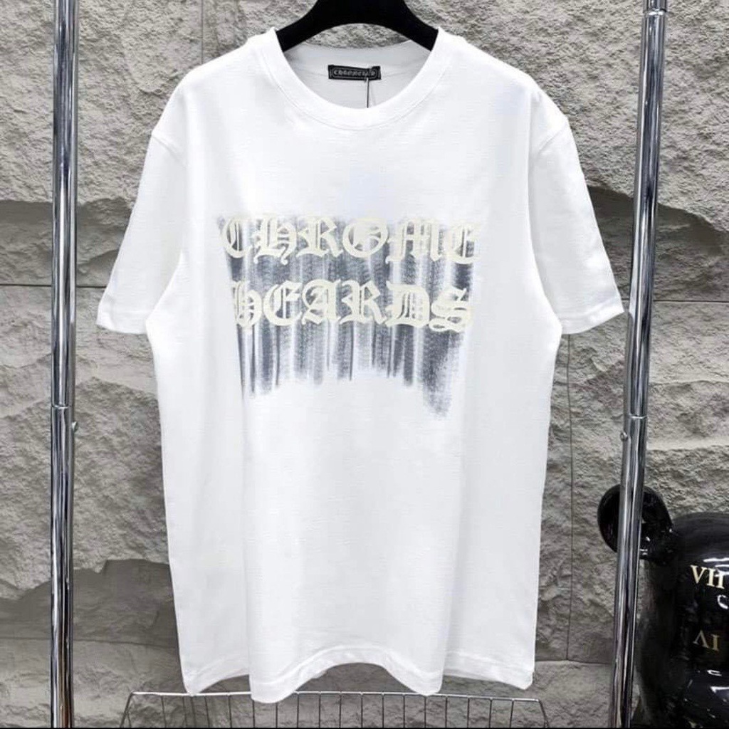 Áo Phông Nam Nữ Premium Chrome Hearts In Chảy Logo Thánh Giá Siêu Hot 2023 - Chất Liệu Cotton Co Giãn 4 Chiều cao Cấp