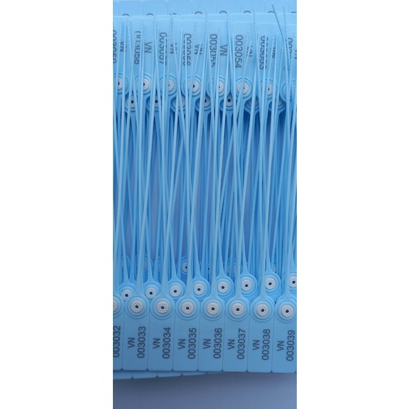 Combo 100 chiếc Niêm phong nhựa tròn khoá kim loại dài 27cm