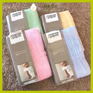 Chăn lưới sợi tre mamas papas - chăn lưới chống ngạt cho bé bé bơ store