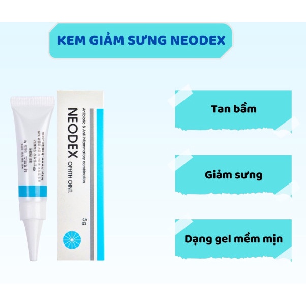 Kem chống sưng tan bầm Neodex dùng sau phun xăm