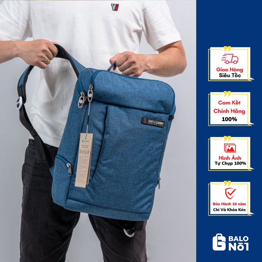 Balo Laptop Cao Cấp Simple Carry K7 Blue