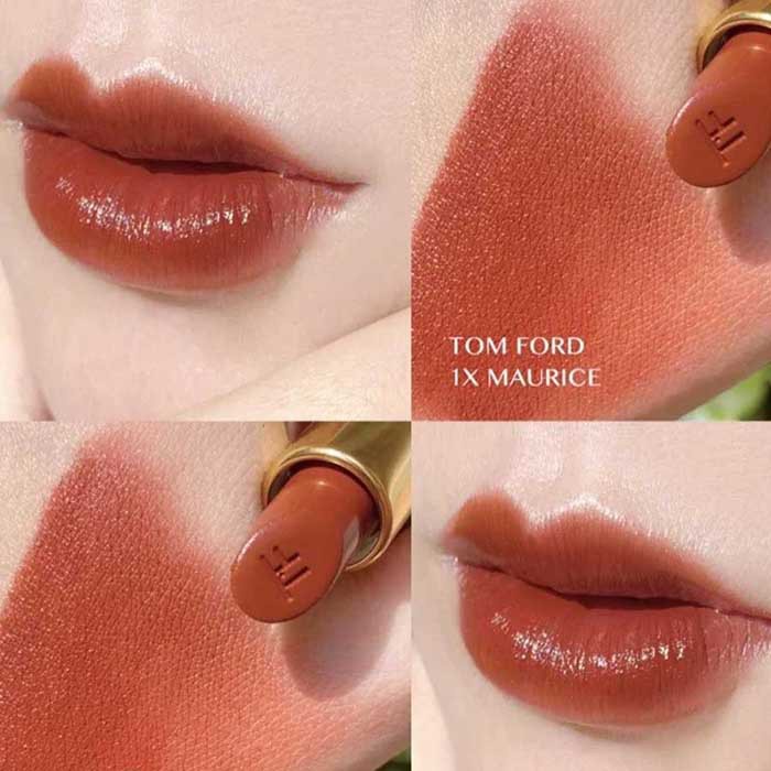 Son TomFord 1X Maurice Màu Đỏ Đất Pha Cam 2g nobox
