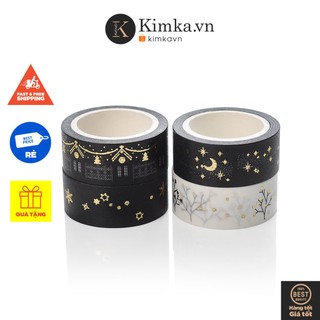 Băng dán washi tape băng dính giấy trang trí sổ