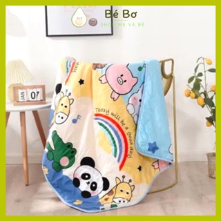 Chăn đũi cho bé mùa hè thu, Chăn trẻ em mỏng mát đắp hè thu, Mền cho bé đi học mầm non tiểu học có trần bông Bé Bơ Store