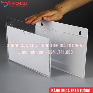 Kệ Checklist Treo Tường, Kệ Mica Treo Tường A3 A4 A5 A6, Mica Đài Loan Cao Cấp, Tặng Kèm Băng Dính 3M Kèm Theo