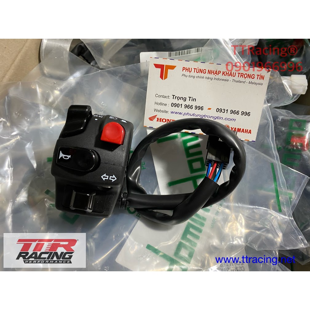 Cùm tăng domino 1 dây ga, 2 dây ga làm sẵn dây Suzuki Raider Satria Fi