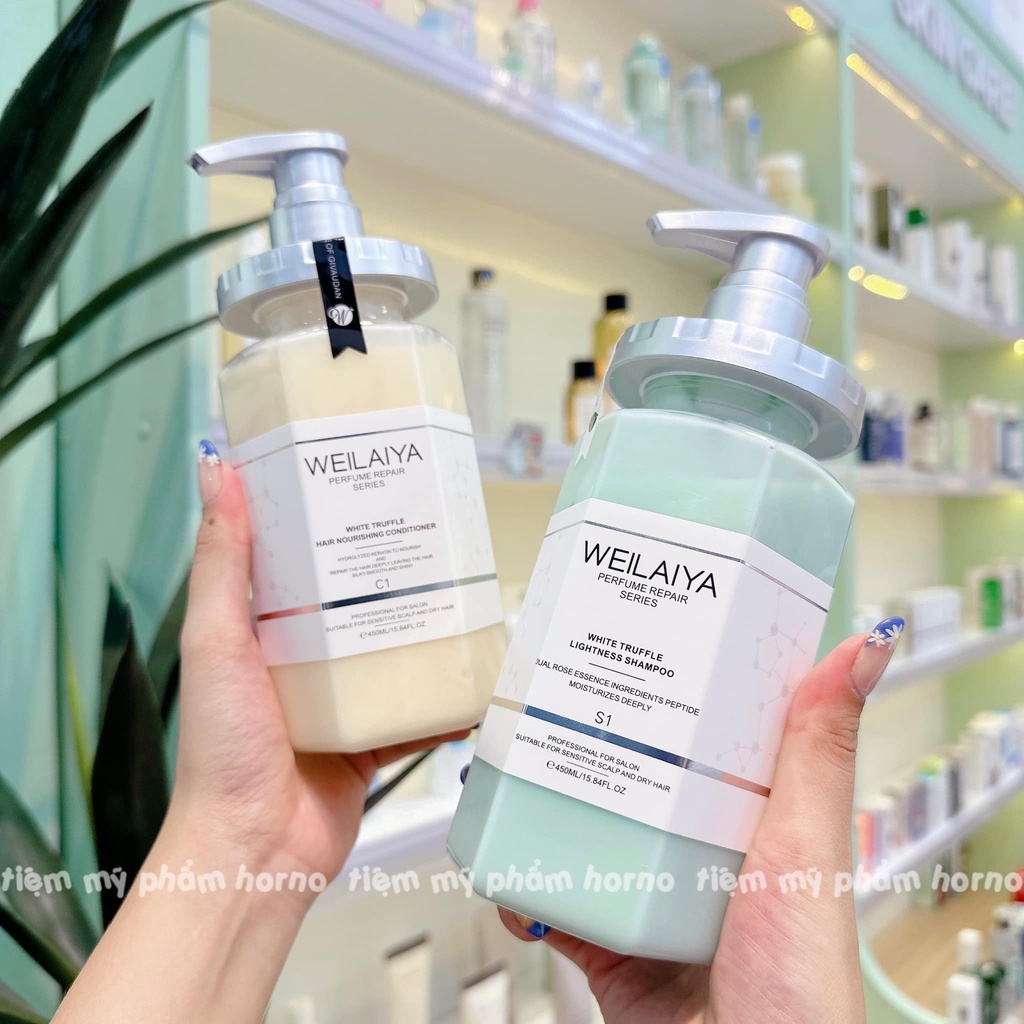 Bộ Dầu Gội Dầu Xả Phục Hồi Đa Tầng Nấm Truffle Weilaiya (TẶNG 1 KIT GỘI XÃ PHỤC HỒI WEILAIYA)