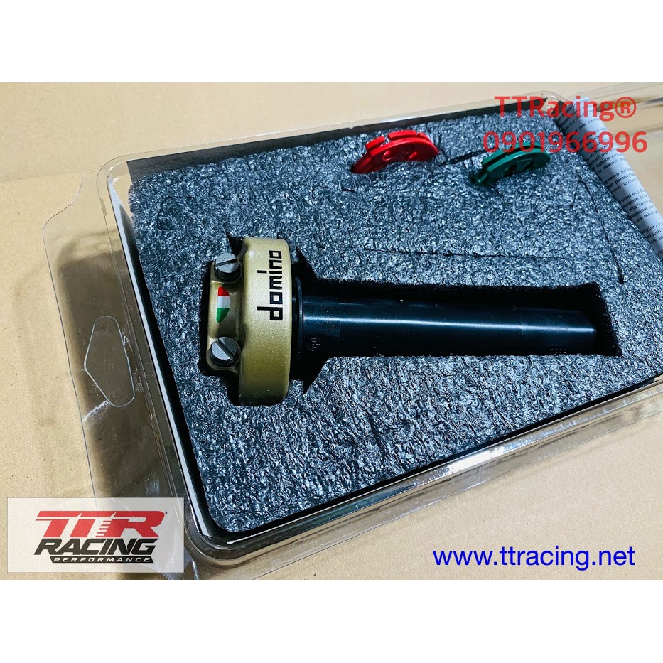 Cùm tăng domino 1 dây ga, 2 dây ga làm sẵn dây Suzuki Raider Satria Fi