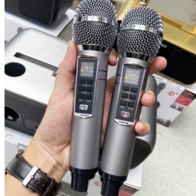 Loa Karaoke Bluetooth SD318 Âm Thanh Hay Nhỏ Gọn Phiên Bản Cao Cấp. Tặng Kèm 2 Micro Không Dây Có Màn Hình LCD