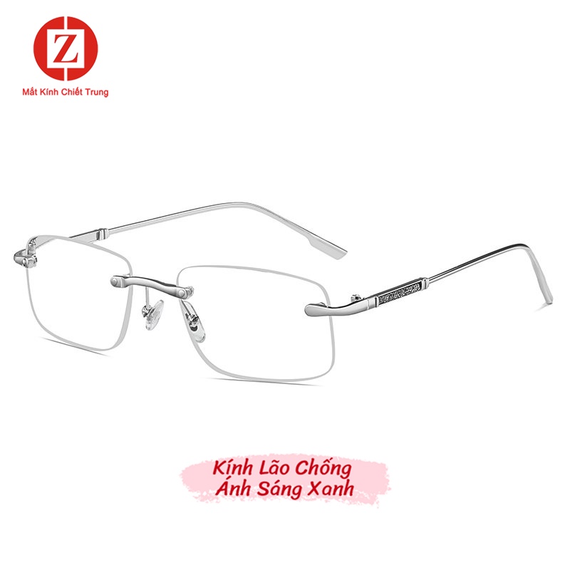 Kính lão thị -viễn thị đọc báo cho người cao tuổi, chất liệu cao cấp hàng xịn chống ánh sáng xanh form vuông mã H82203