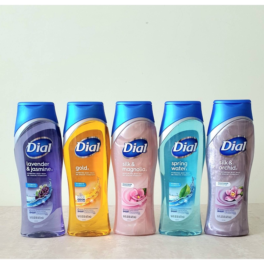 (sale giá gốc) Sữa tắm Dial dưỡng ẩm gold hoặc silk & orchird, seaberry 473ml (Mỹ)