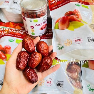 Táo đỏ, kỷ tử hữu cơ Green Nature, C’Lavie cao cấp, dùng để hầm canh, súp, chưng yến,..