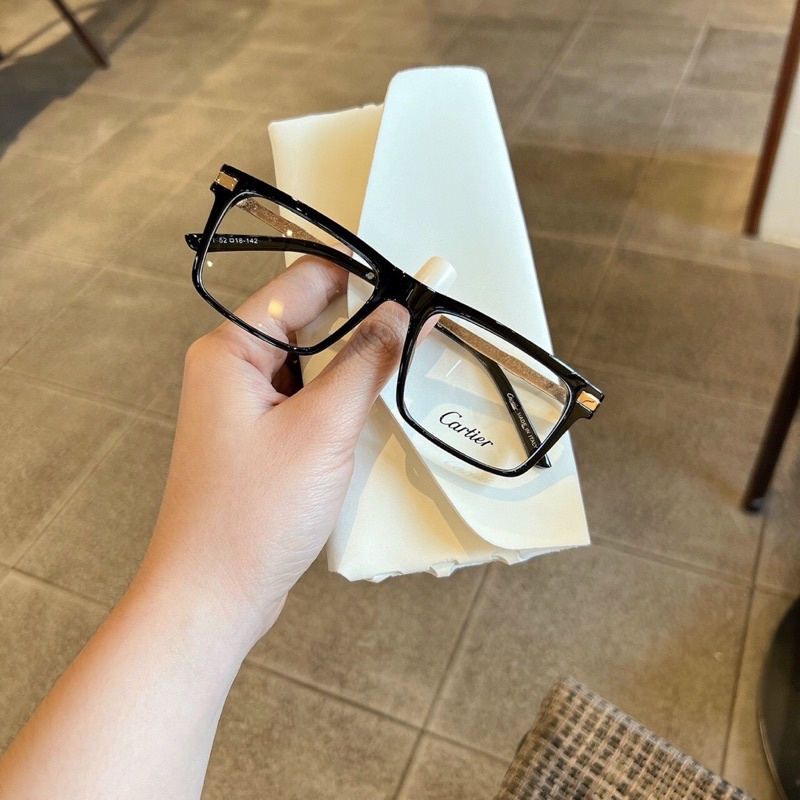 Mắt Kính Gọng Cận,Giả Cận,Thay Tròng Cận Unisex Nam Nữ 181 Dáng Kính Hình Chữ Nhật