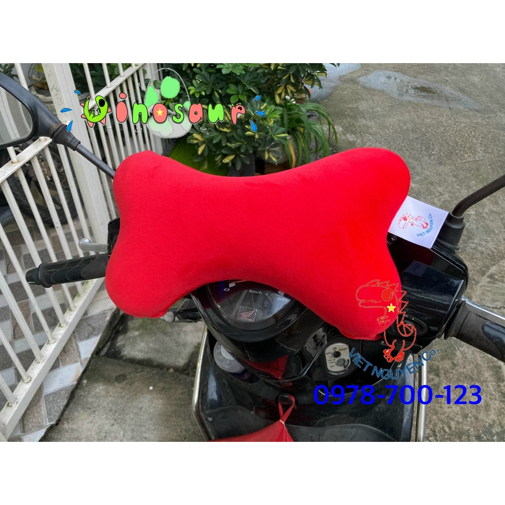 Vỏ gối thay Gối cao su non pu memory treo trước xe bảo vệ bé đến trường, gối bảo vệ em bé đi học gắn trên xe máy, xe đạp