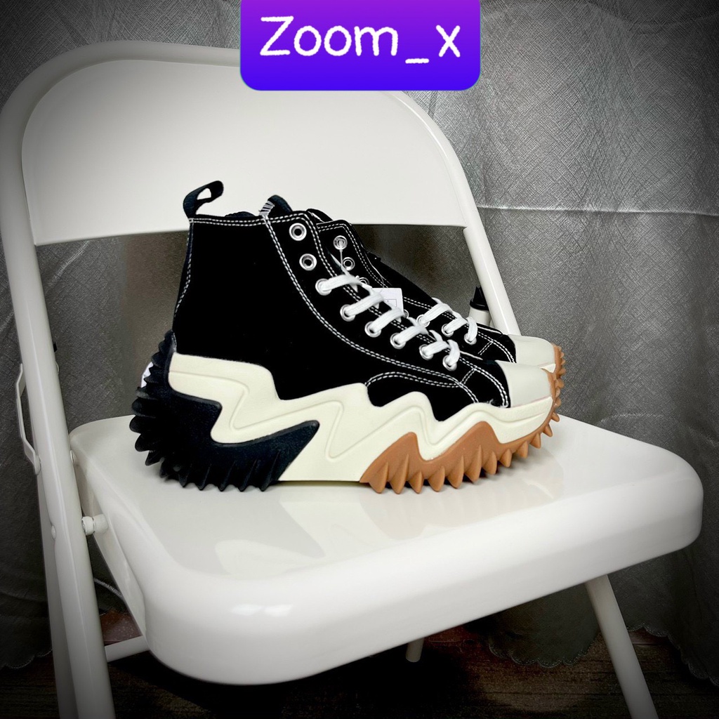 Giày Sneaker Converse Run Star Motion- Cao cổ - Đen Trắng