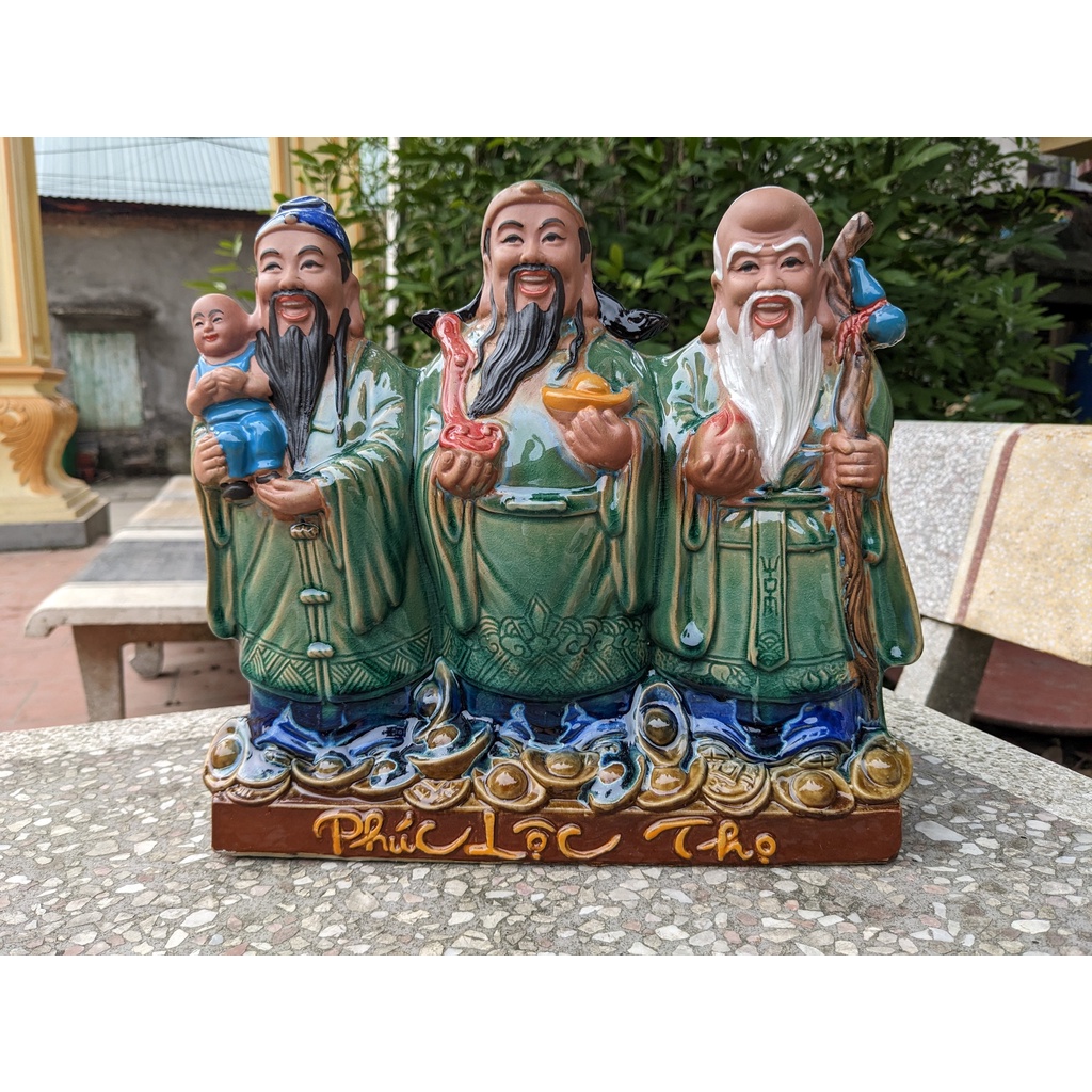 Chậu tượng tam đa Phúc Lộc Tho