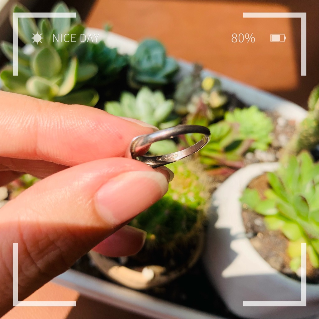 N7.1323 Nhẫn bạc đ.á T.opaz hiệu 4*C trong xanh biển  | 2hand |