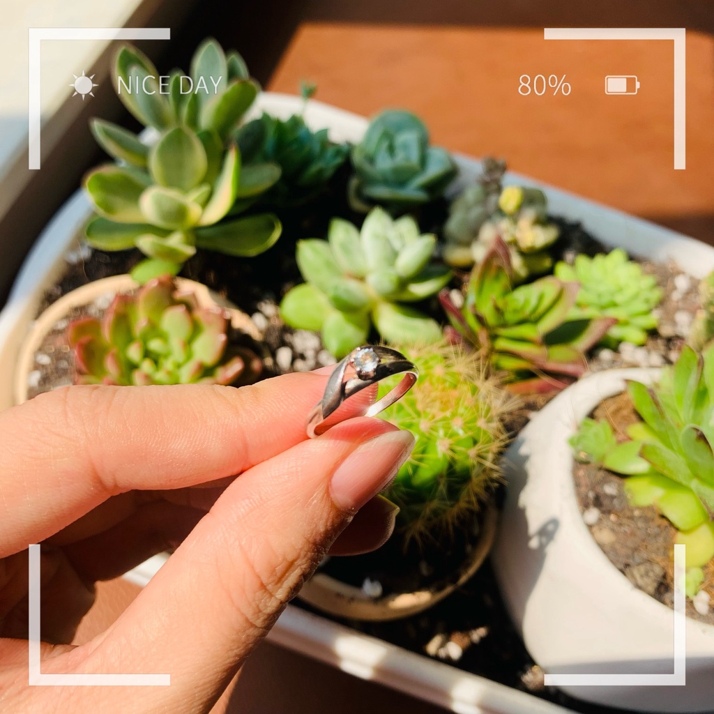 N7.1323 Nhẫn bạc đ.á T.opaz hiệu 4*C trong xanh biển  | 2hand |