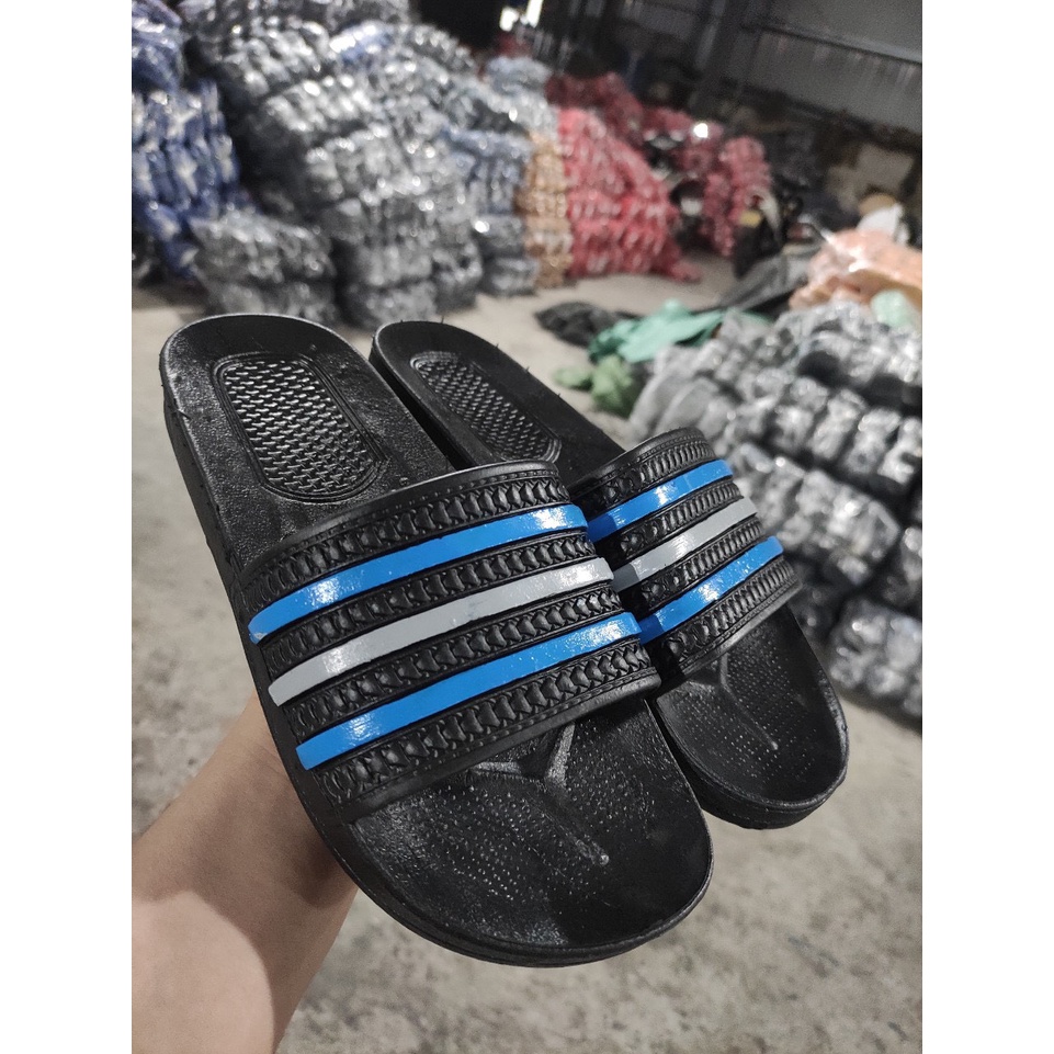 Dép Cao su Nam Nữ Đế Cao Siêu Êm Nhiều Màu Cá Tính Quai Ngang Ba Sọc Nhiều Màu Chất Lượng Cao CBMHOUSE