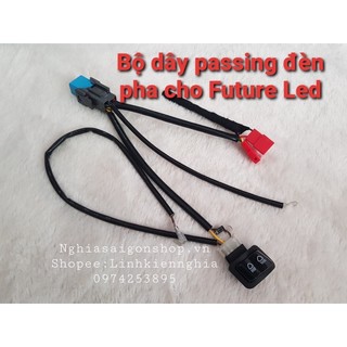 Bộ dây passing đèn pha cho xe Future led kèm công tắc