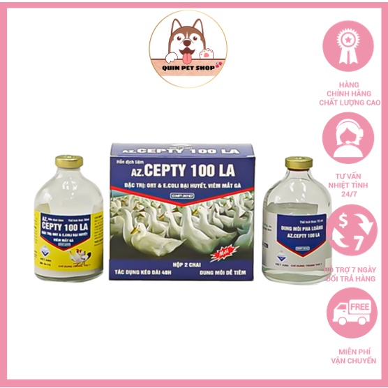 AZ CEFTY 100 LA  thuố.c dùng trong thú y