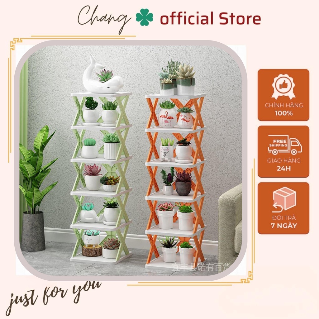 Kệ để giày dép đa năng chữ X thông minh, có thể tháo lắp gấp gọn, kệ dép 5 tầng siêu xinh trang trí nhà cửa,Thiết kế đẹp