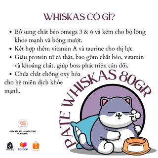 Pate Whiskas - thức ăn ướt 80gr