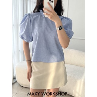 Áo kiểu thắt nơ lưng sau Back Bowtie Top Maxy Workshop