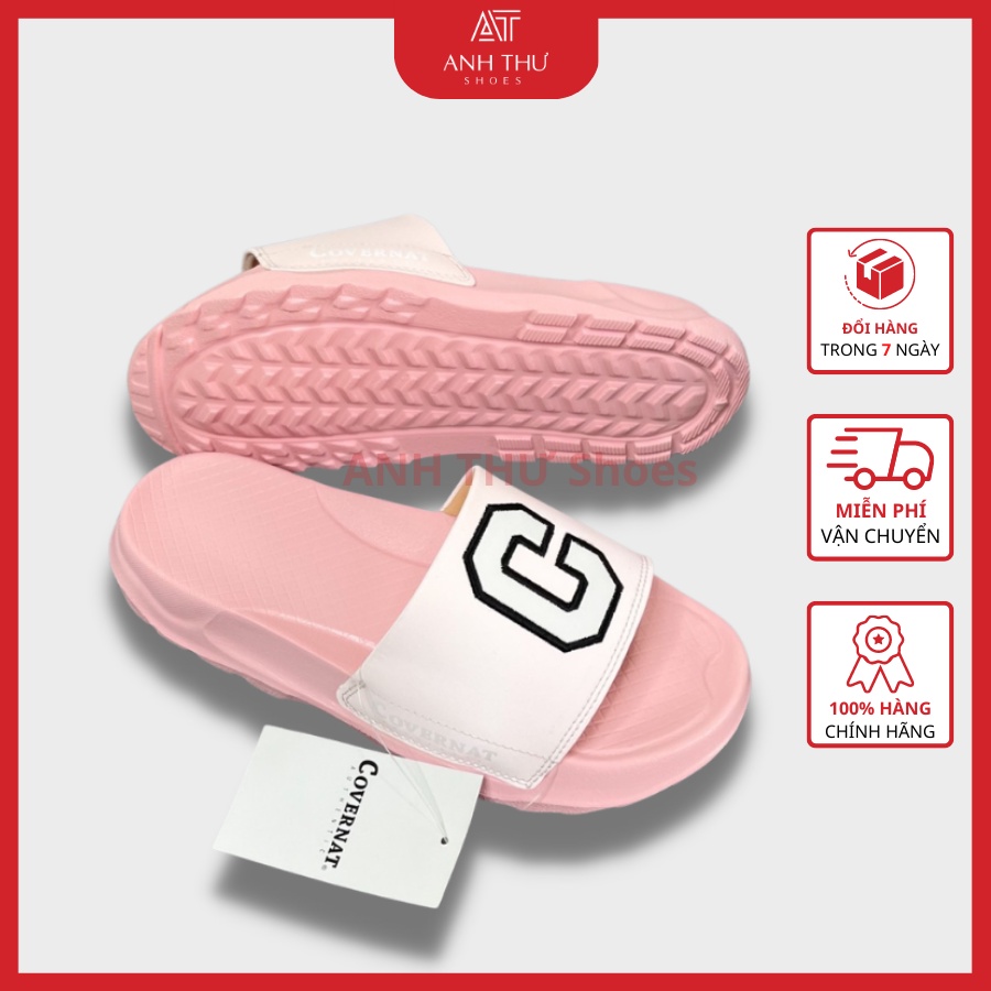 Dép nữ quai ngang chữ C màu Hồng chất liệu cao cấp quai lót mút êm chân đế nhẹ chống trơn size 36 đến 39 anh thư store