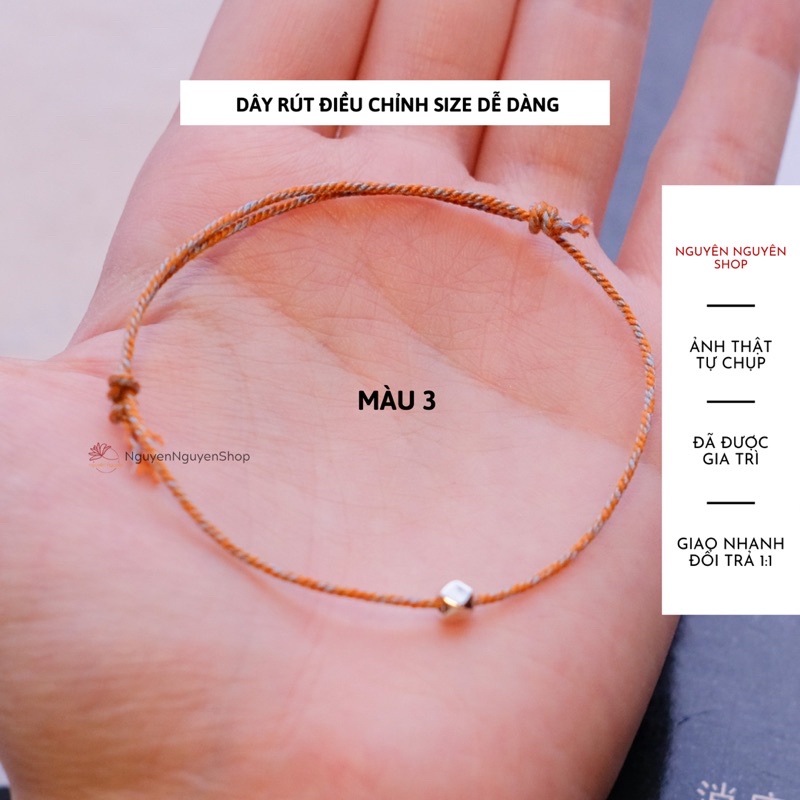 🔥 Vòng tay chỉ ngũ sắc mix bi bạc S925, tránh tiêu cực tăng may mắn - Đã gia trì