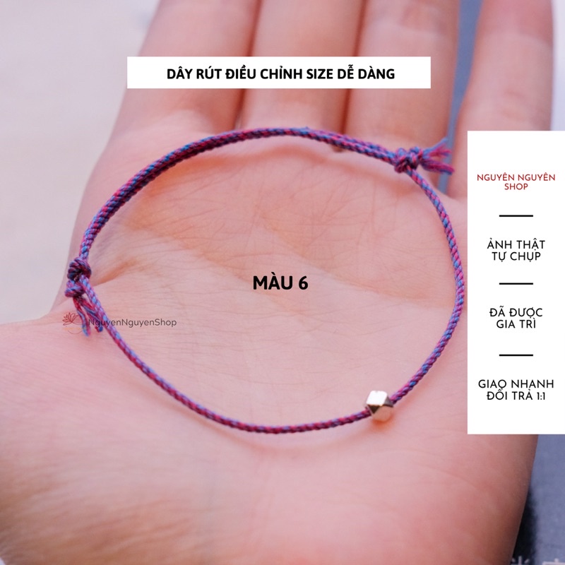 🔥 Vòng tay chỉ ngũ sắc mix bi bạc S925, tránh tiêu cực tăng may mắn - Đã gia trì