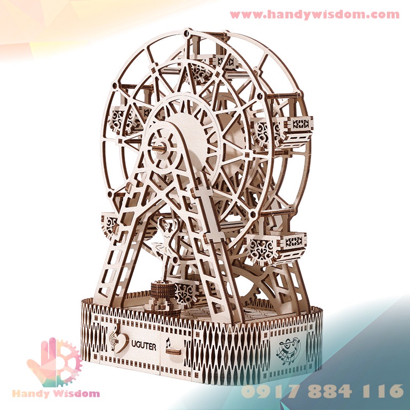 Mô hình hộp nhạc gỗ - Đu quay - Robotime Ferris Wheel TGN01