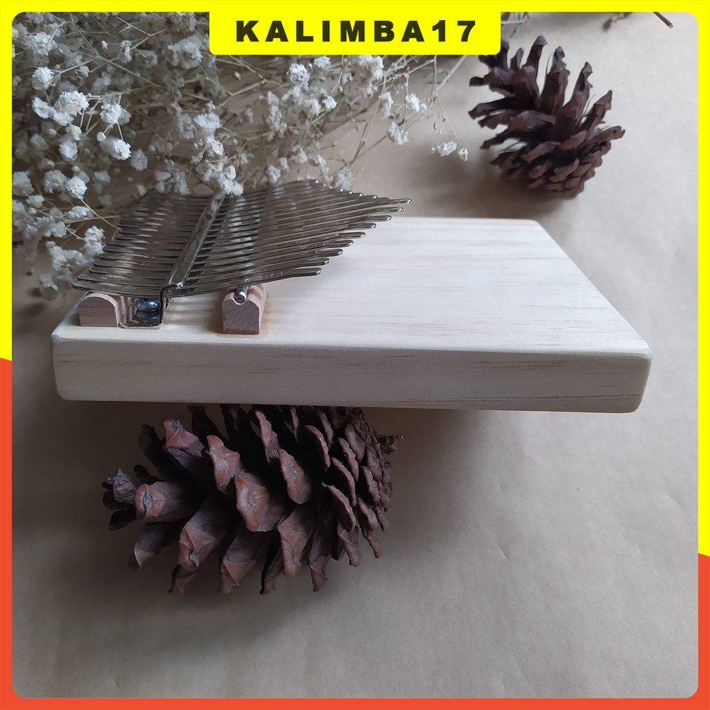 Đàn kalimba 17 phím hình chữ nhật nhiều màu KL34, Kalimba rẻ nguyên khối khắc hình dễ thương tặng kèm phụ kiện
